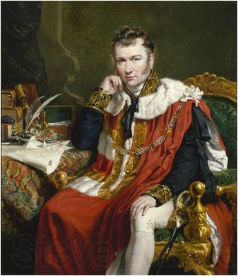 George Hayter Portrait of Charles Stuart Norge oil painting art